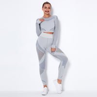 Long Seamless Knitted Absorbent Yoga Garment