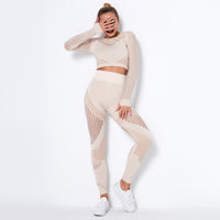 Long Seamless Knitted Absorbent Yoga Garment