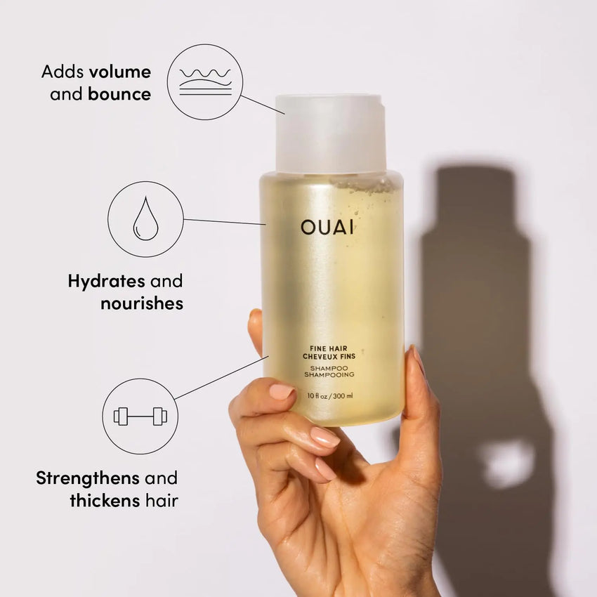 OUAI Fine Shampoo and Conditioner Set (10 Fl Oz)