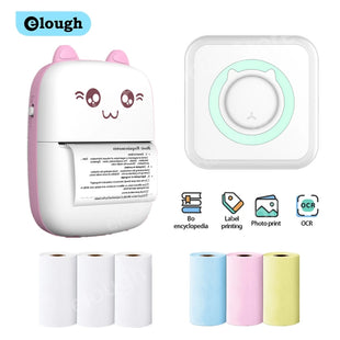 Elough-Mini Portable Sticker Label Printer