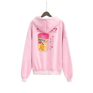 Cute Cartoon Strawberry Design Hoodie