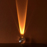 Italian Designer LED Crystal Table Lamp: "Eye of the Sky" Egg-shaped Night Light