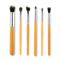 11-Piece Bamboo Handle Makeup Brush Set