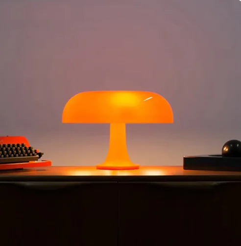 Italy Designer LED Mushroom Table Lamp – Modern Minimalist Lighting for Bedroom, Living Room, and Hotel