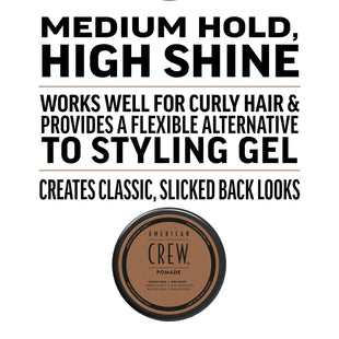 American Crew Men's Hair Pomade,  Medium Hold & High Shine