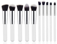 Elegant Wooden Handle Makeup Brush Set