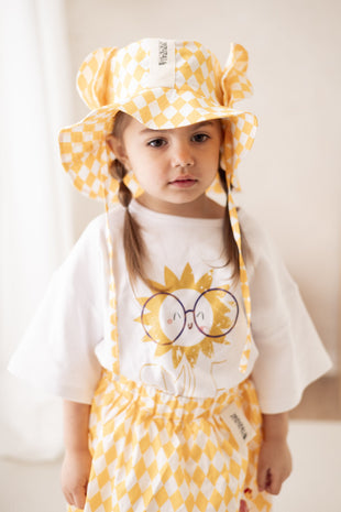 Kids Hat with Ears - Pierrot