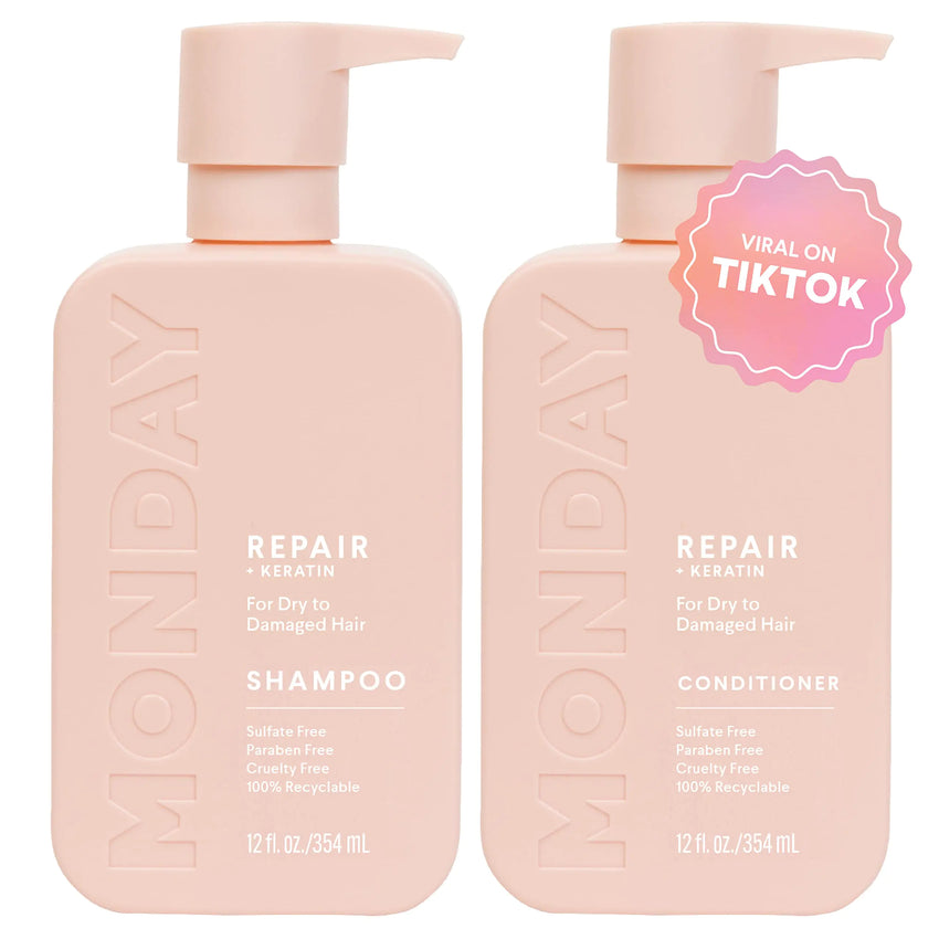 MONDAY HAIRCARE Repair Shampoo and Conditioner Set 12oz