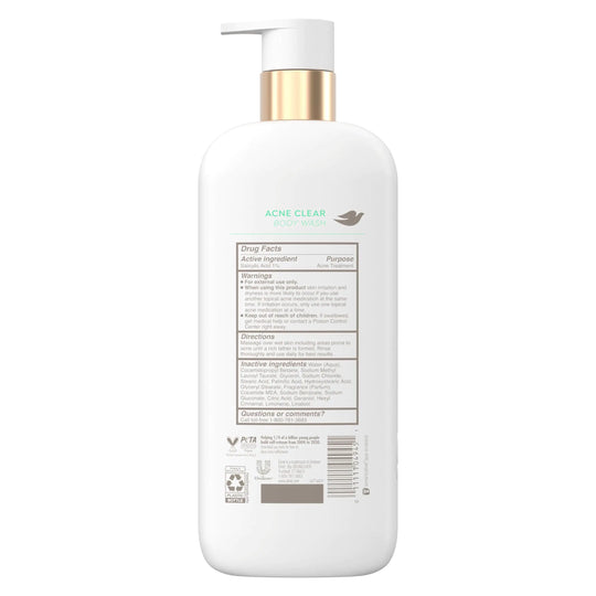 Dove Body Wash Acne Clear 18.5 oz